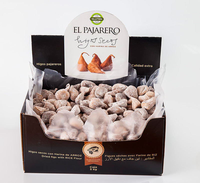 El Pajarero dried figs. Box.