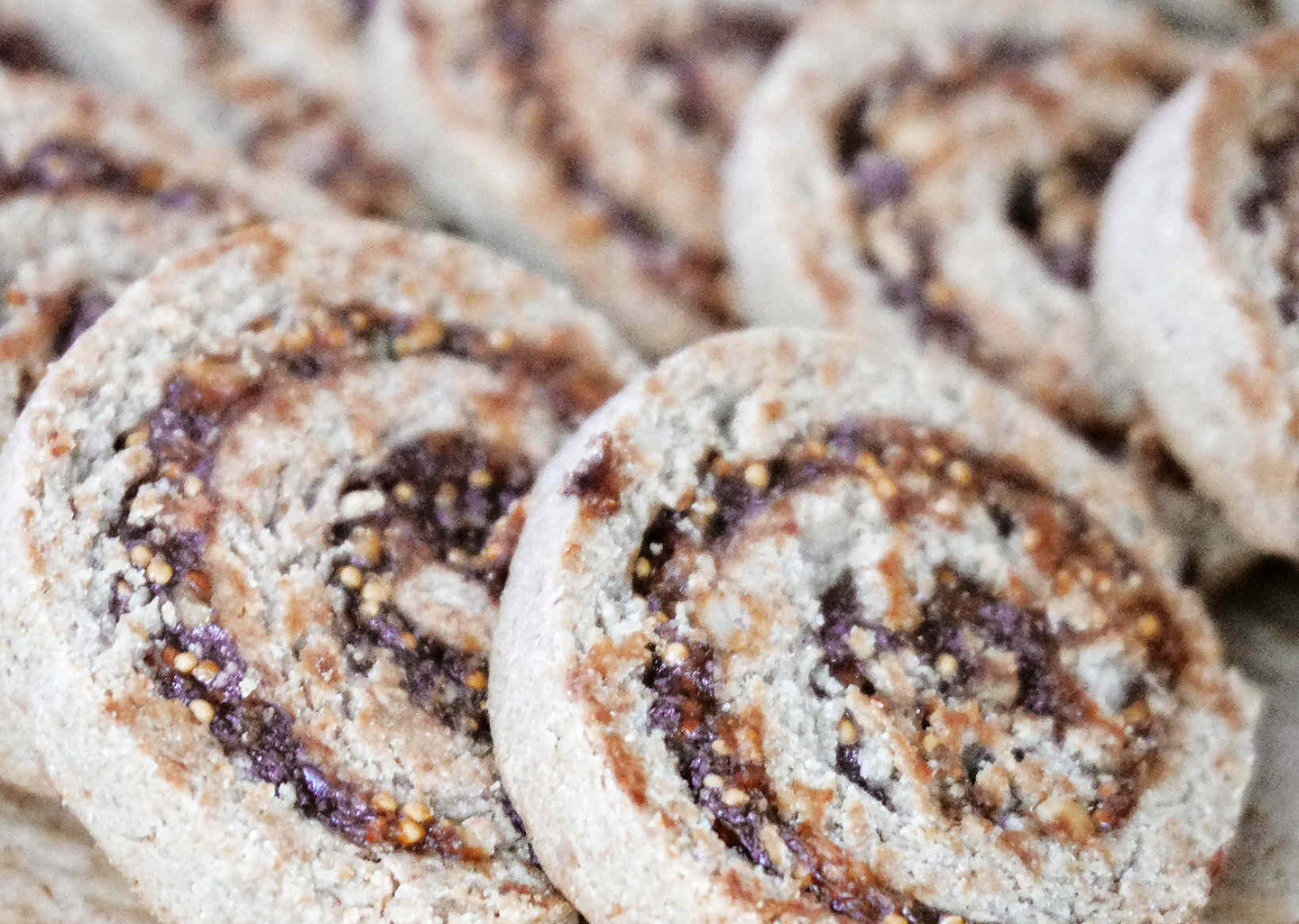 dried figs and orange cookies